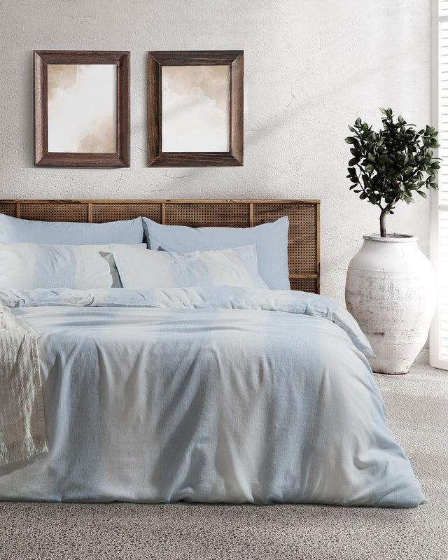 Berthe Double Dobby Weave Duvet Cover Bedding Set