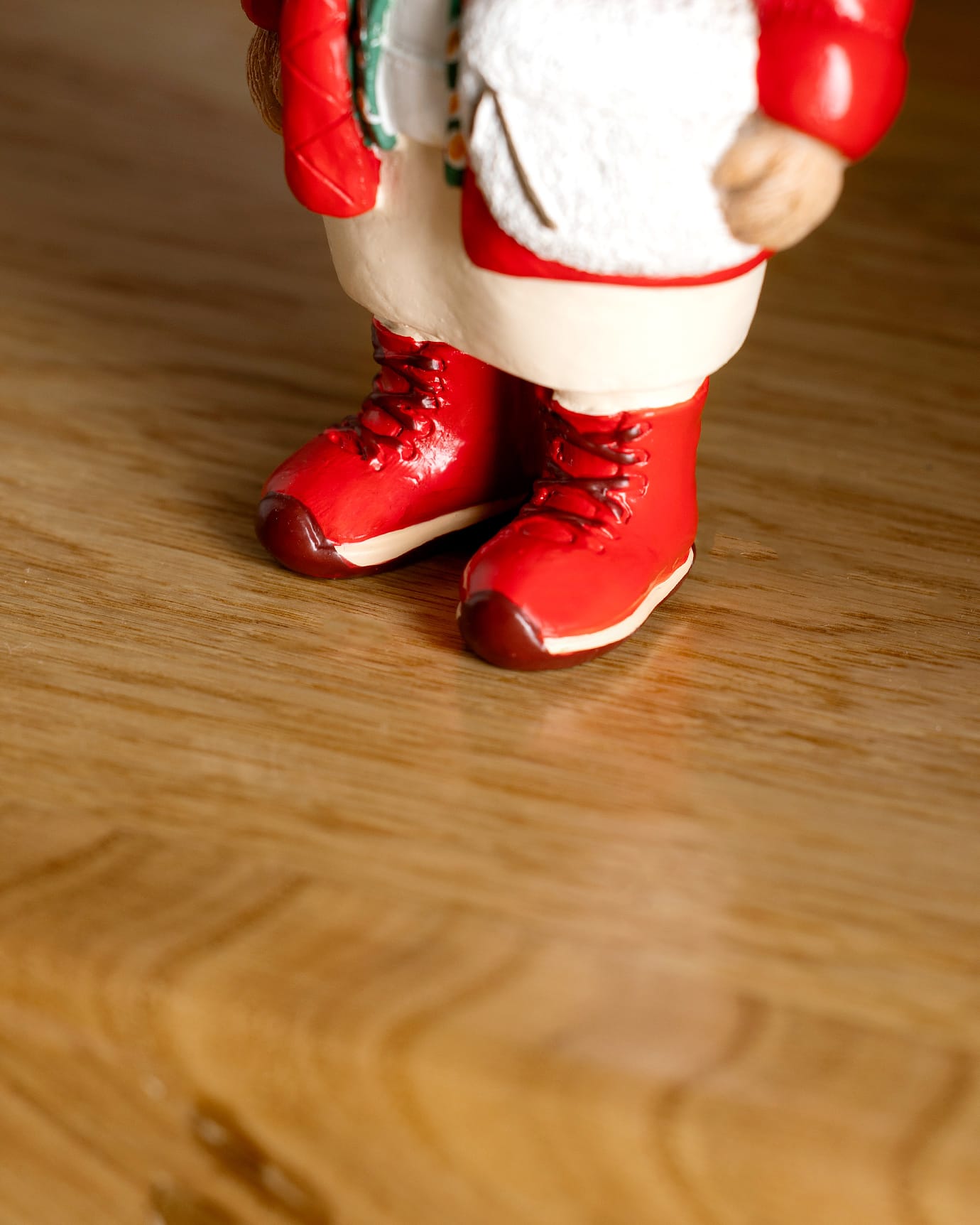 Decorative Moulin Figurine - Red Beige Home Accent Ornament