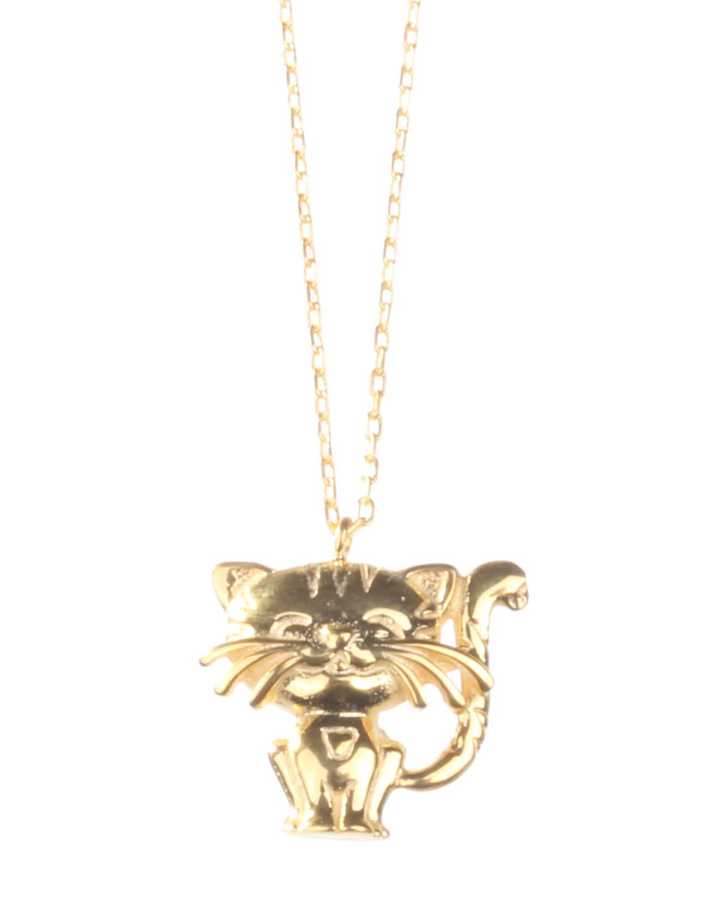 925 Sterling Silver Cute Cat Pendant Necklace - Minimalist Charm