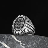 Tesbihevim | Men's Silver Men's Silver Ring with Seal of Solomon