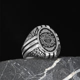 Tesbihevim | Men's Silver Men's Silver Ring with Seal of Solomon