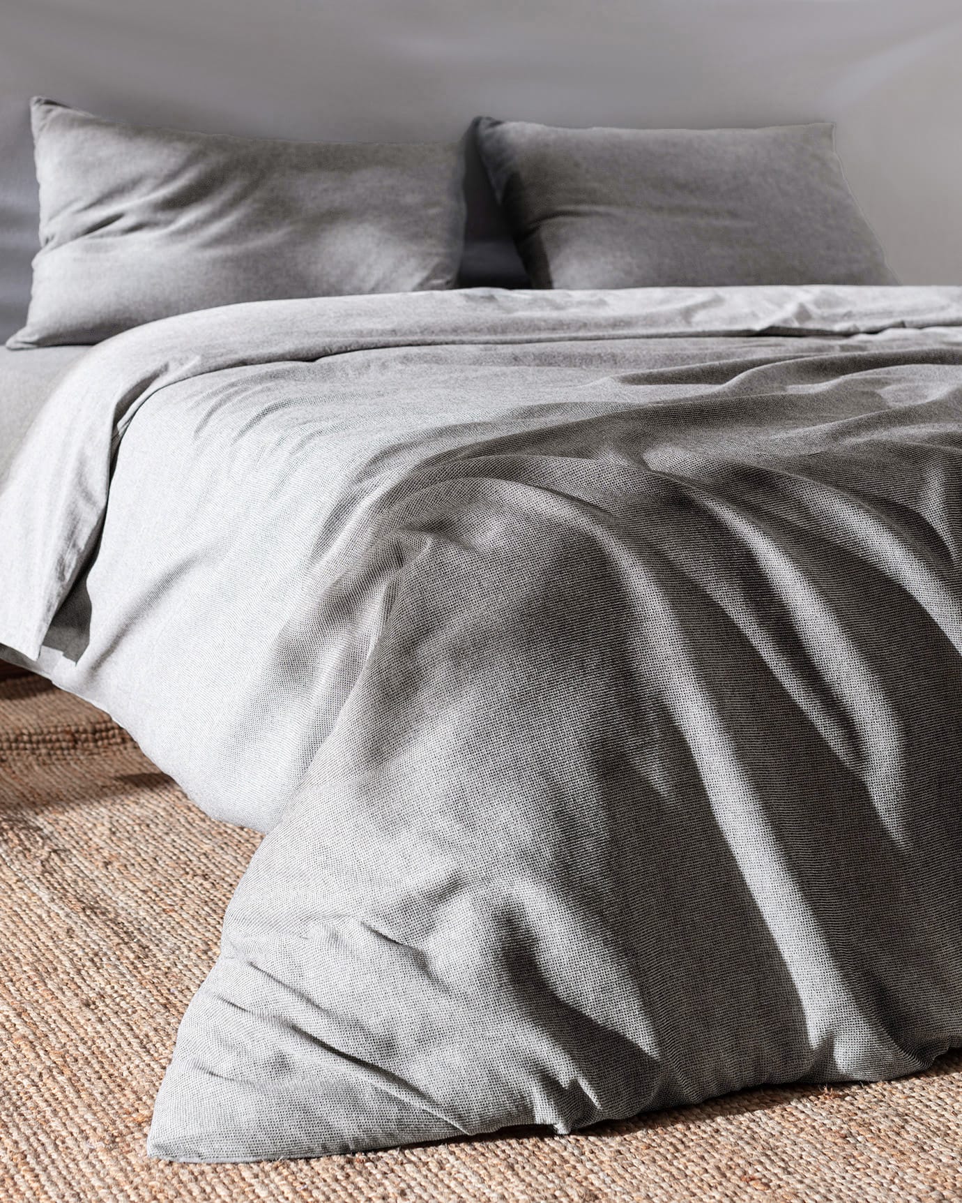 100% Cotton Single Duvet Cover Set - Yarn-Dyed Cloud Softness