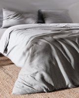 100% Cotton Single Duvet Cover Set - Yarn-Dyed Cloud Softness