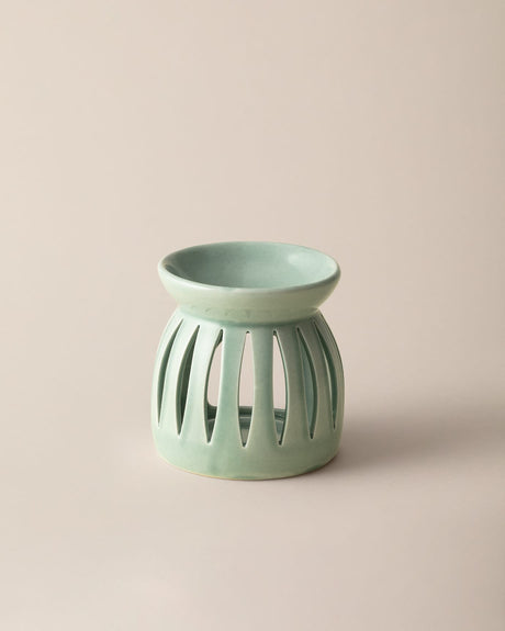 Porcelain Incense Burner - Serene Mint Green Design