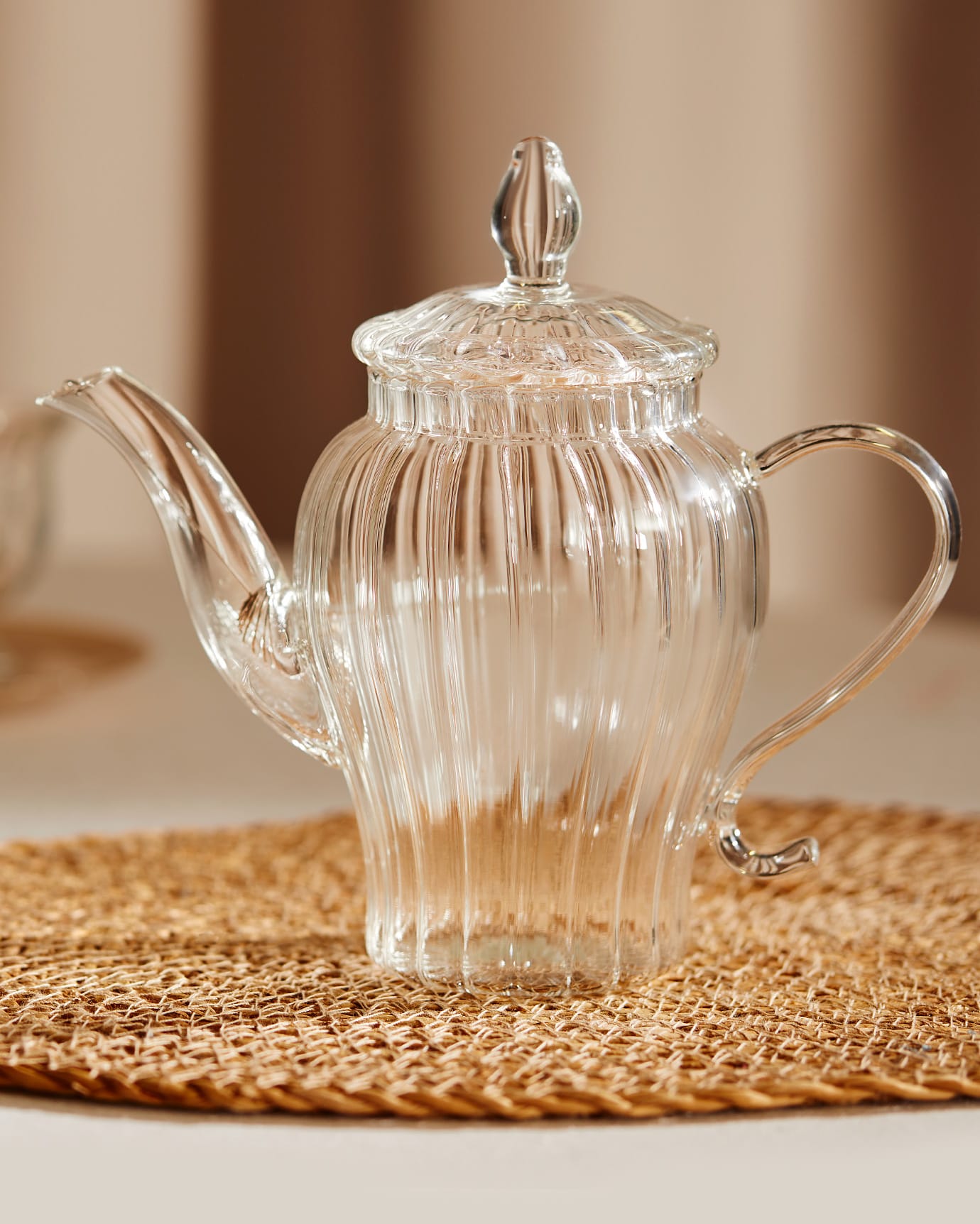 Borosilicate Glass Teapot - Integrated Steel Infuser