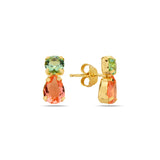 Swarovski Crystal Drop Earrings - Feminine Pear-Cut Teardrop Design