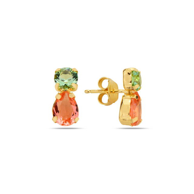 Swarovski Crystal Drop Earrings - Feminine Pear-Cut Teardrop Design