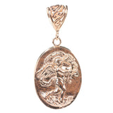 Premium 925 Sterling Silver Angel Motif Medallion Pendant