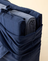 100% Cotton Single Duvet Cover Set - Washed Finish with Tie Details