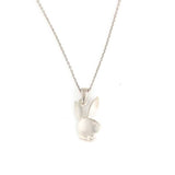 Sterling Silver Rabbit Pendant Necklace - Playful & Iconic Design