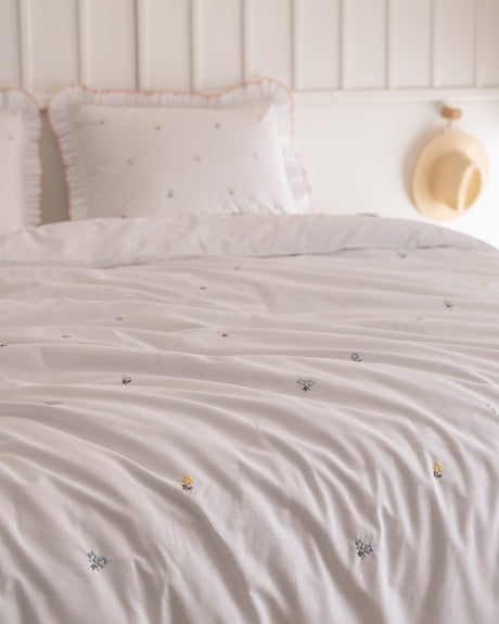 Saphir 100% Cotton King Size Duvet Set - Embroidered Ranforce