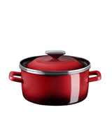 20 cm Red Deep Cooking Pot - Versatile Saucepan