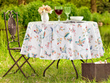 Durable PVC Round Tablecloth - Violet Collection