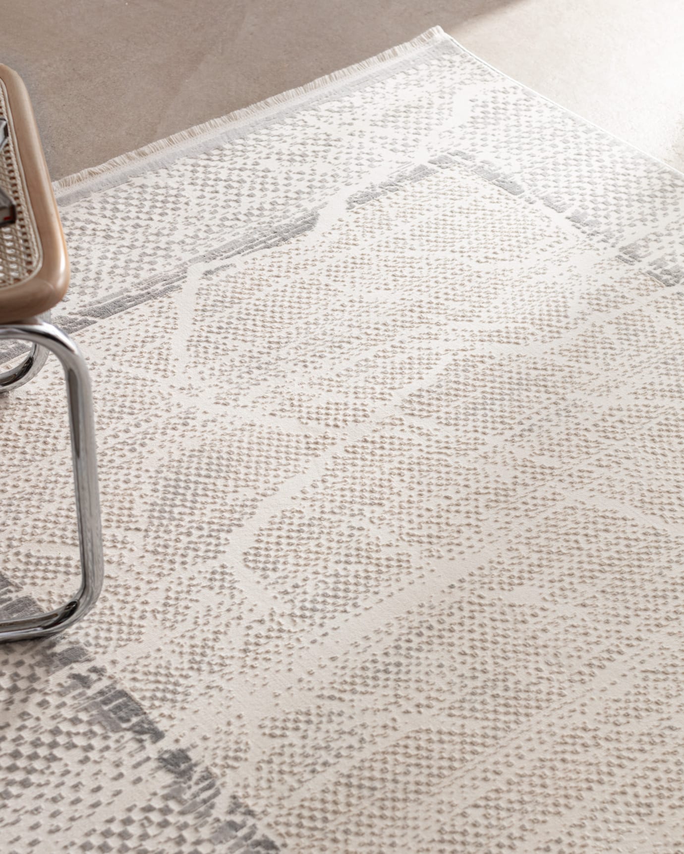 Turkish Fayence Pattern Area Rug for Living Room & Bedroom