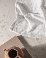 100% Cotton Double Bedspread - Pure White Serenity