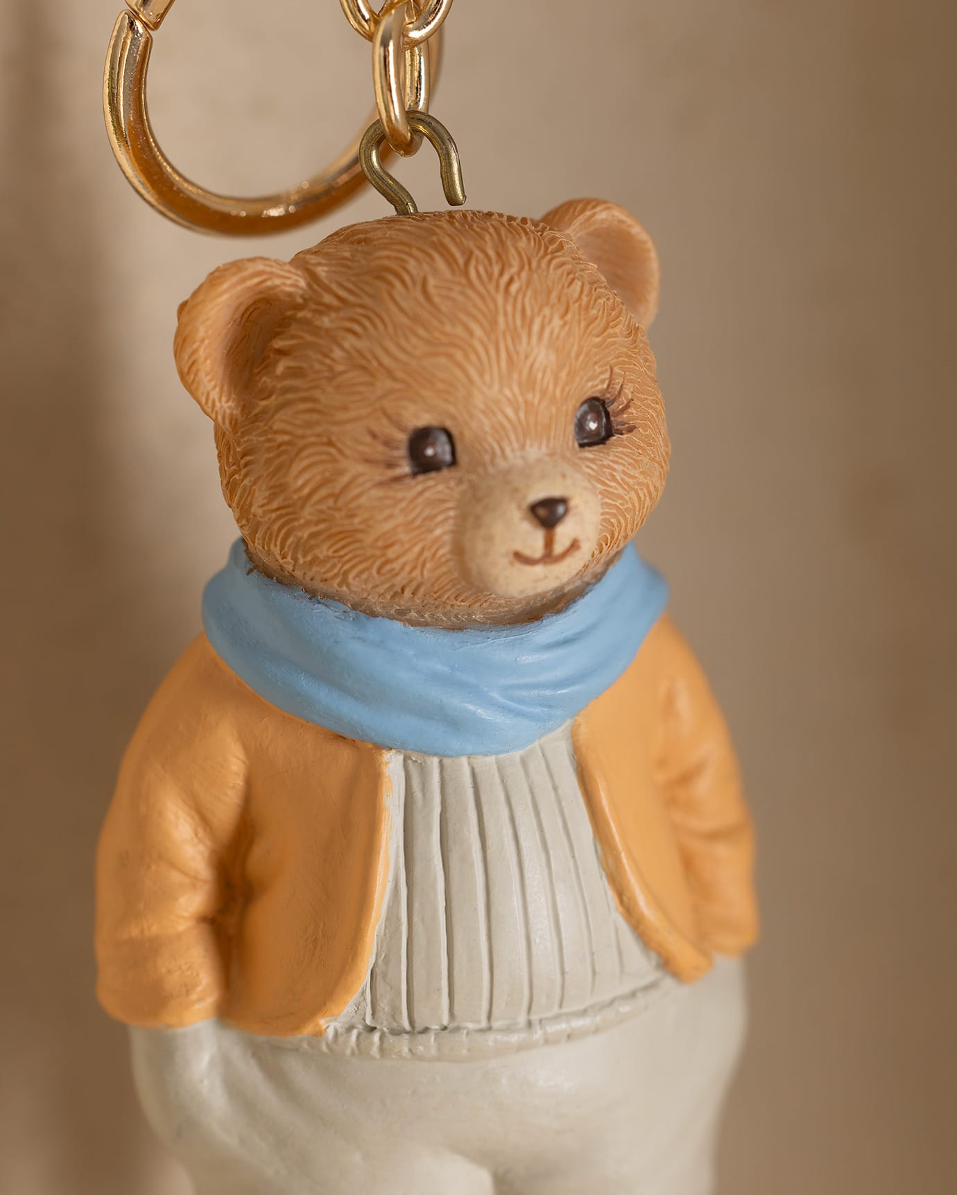 Paddington Bear Keychain Accessory - Salmon & Blue