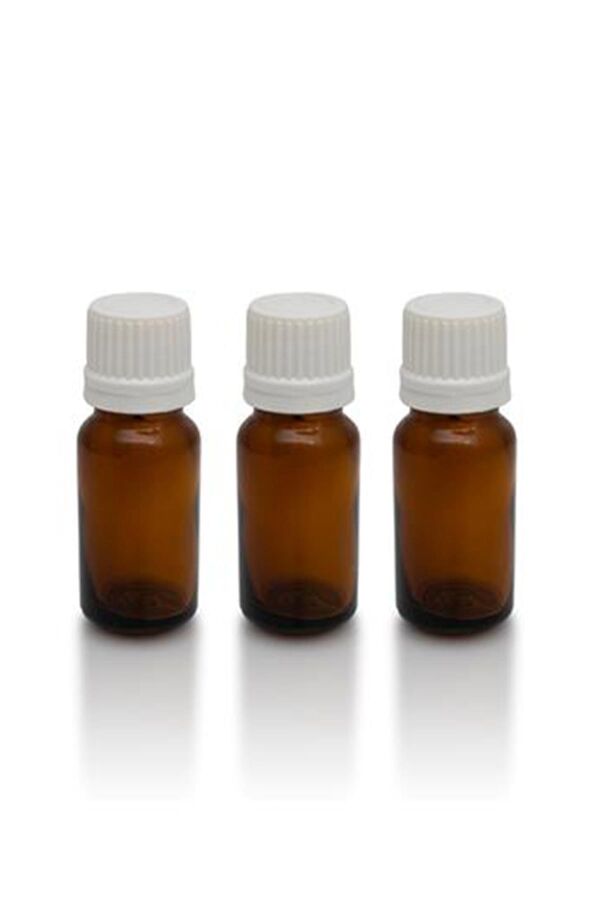 Amber Glass Dropper Bottles 10ml - 3 Pack