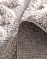 Luxurious Polyester Area Rug - Modern Grey Soft Pile Comfort