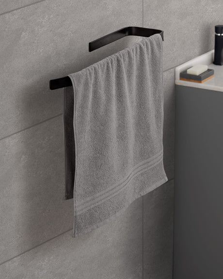 100% Cotton Face Towel - Stripe Dobby Weave & Soft Absorbency