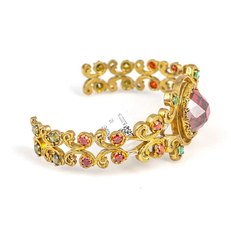 Premium Antique Sterling Silver Ruby Bracelet