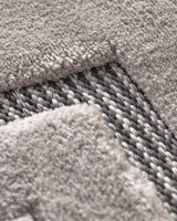 Gray Polyester and Polypropylene Runner Rug - 80x300 cm