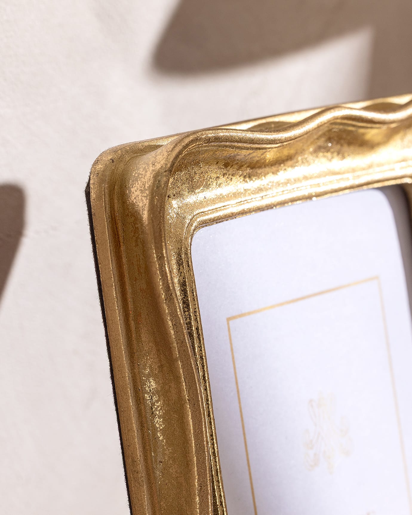 Polyester Photo Frame - Modern Gold Design