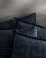 Cotton-Polyester Sateen Duvet Cover Set - Jacquard Weave Design