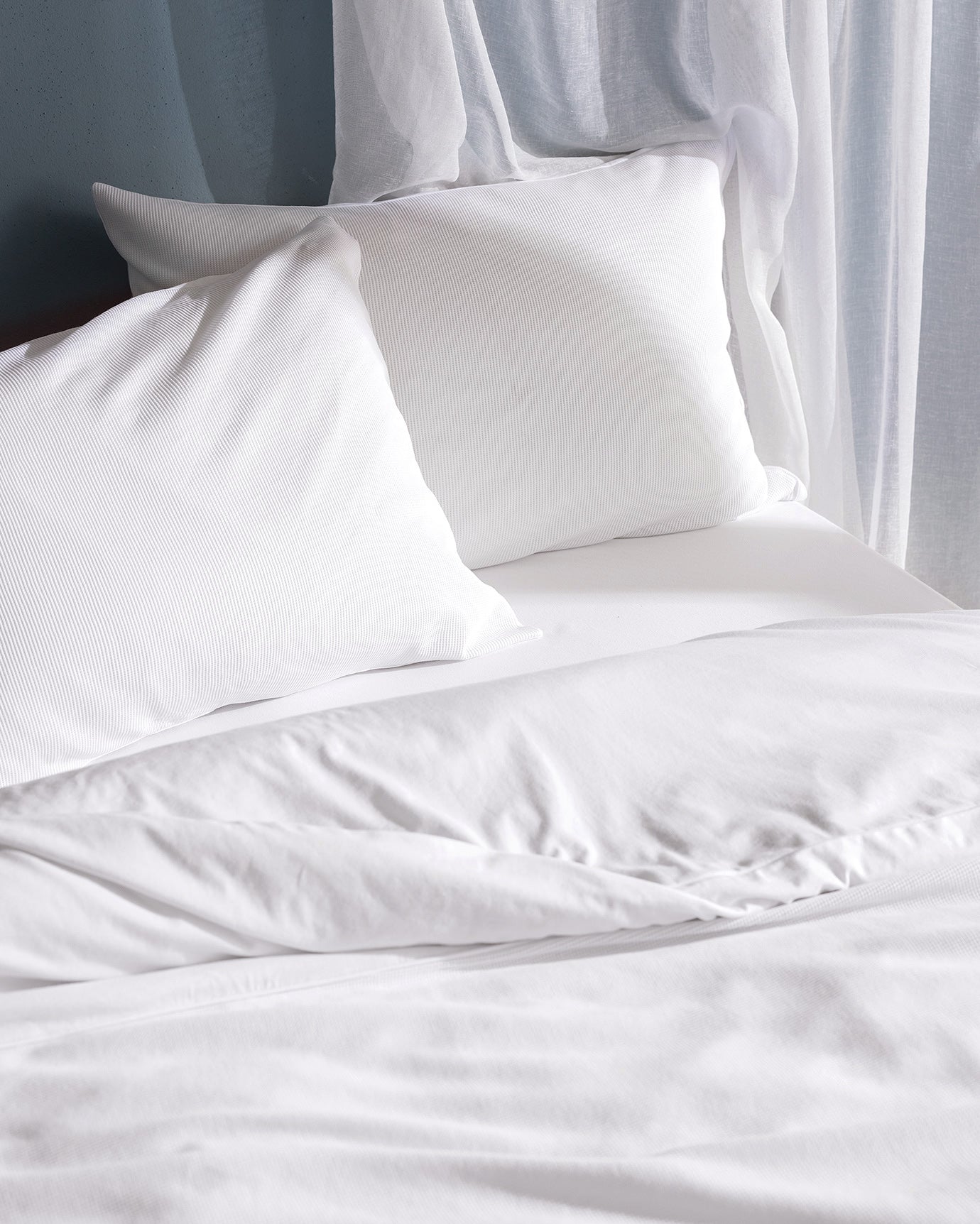 100% Cotton Jersey Knit Full/Queen Duvet Cover Set with Fitted Sheet