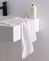 Opale Cotton Face Towel - Soft Absorbent Bathroom Towel - Powder Pink
