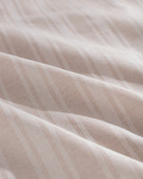 Cotton Blend Sateen Double Duvet Cover Set - Striped