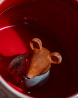瓷杯 - 充满活力的科尔尼利亚风格艺术图案，适合咖啡和茶