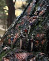 Sterling Silver Medieval Dagger Necklace - Gothic Warrior Design