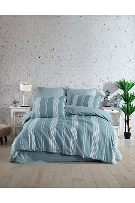 Natural Calors Double Duvet Cover Set - 6 Pieces
