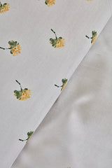 Herbal 100% Cotton Double Duvet Cover & Pique Set - White