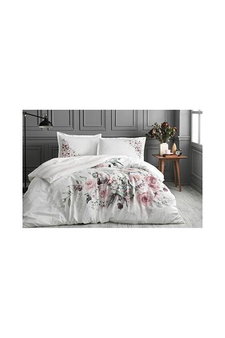 Marco Rosa Double Size 100% Cotton Floral Duvet Cover Set