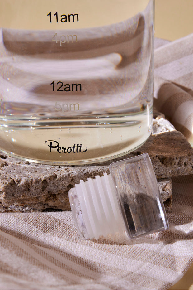 1000ml Borosilicate Glass Water Bottle - Time Marker Hydration