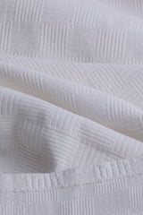 100% Cotton Checkered Single Pique Blanket - 160x230cm