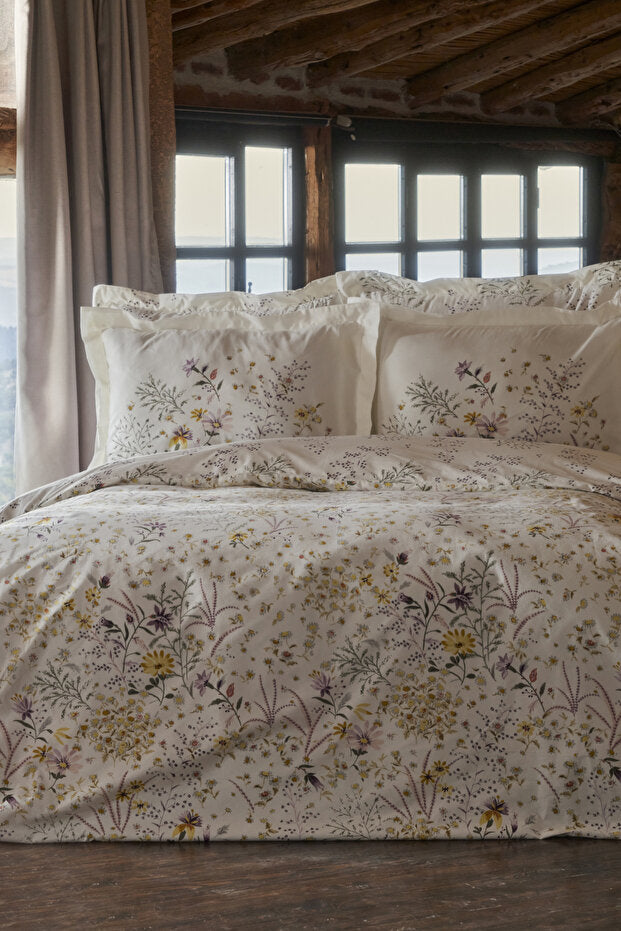 Set copripiumino doppio Lussi Yellow 100% cotone