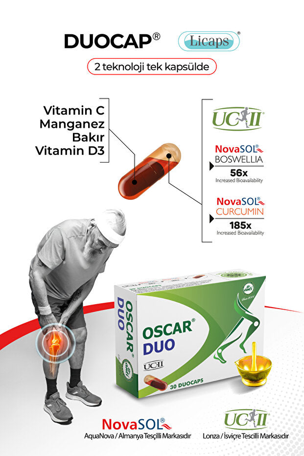 Oscar Duo UC-II Undenatured Type 2 Collagen - 30 Duocaps
