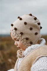 Pom-Pom Baby Beanie 100% Cotton
