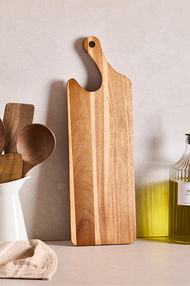 Acacia Wood Serving & Cutting Board - 47x15 cm