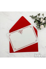 Romantic Gift Note Card Set - 2 Envelopes & 2 Cards (13x18cm)