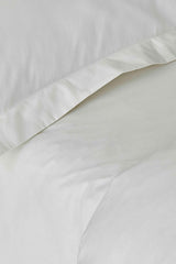 Back to Basic 100% Cotton King Size Duvet Cover Set - White