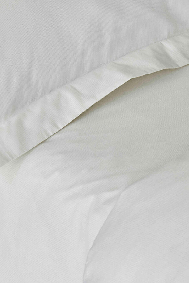 Back to Basic 100% Cotton King Size Duvet Cover Set - White
