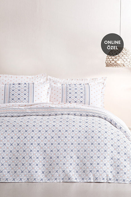 Roan Double Ranforce Pique Set - 100% Cotton Indigo