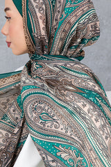 Retro Ethnic Pattern Cotton Scarf - Soft & High Quality