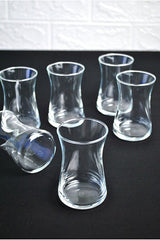 Juego de 12 Piezas de Vasos de Té Turcos Purelegant Pasabahce Heybeli y Platillos Rexy - Colección Profesional