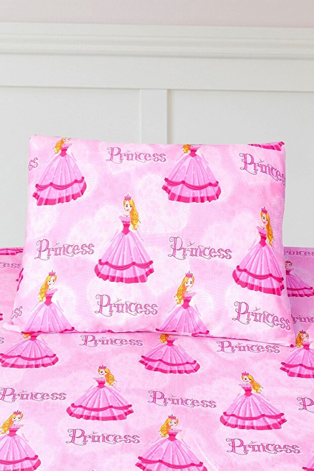 Princess Pattern Single Duvet Cover Set - 3 Pieces