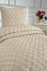 Konik Single 2-Piece Quilt Set - Beige