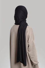 Black Jersey Shawl - Soft, Stylish & Everyday Comfort
